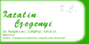 katalin czegenyi business card
